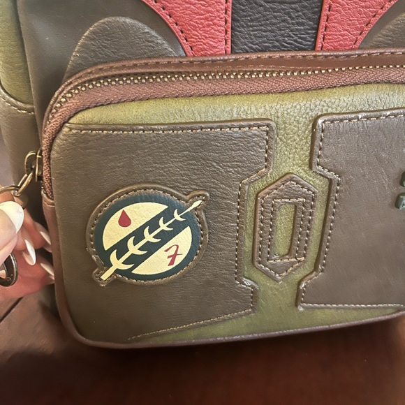 NWT Star Wars Boba Fett Backpack - Olive and Mahogany - Picture 3 of 8